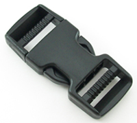 B-SR-01 1000 Black Dual Adjusting Side Release Buckle